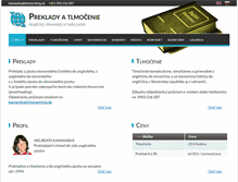 Tablet Screenshot of interpreting.sk